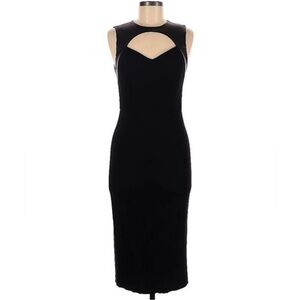 Leather halter top midi dress